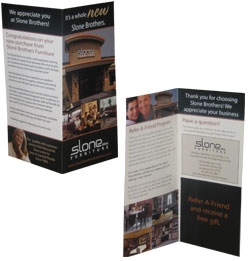 Custom Mini 4x9 Pocket Brochure Folders